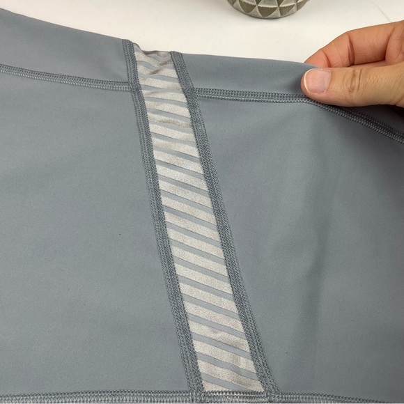 Ray Pose Gray Athletic Workout Leggings Women Size XL Extra Large Stretchy - Picture 3 of 5